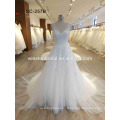 Robes de mariée plus chères et de bonne taille fabriquées en Chine usine V-neckline casual nuptiale robe de mariage